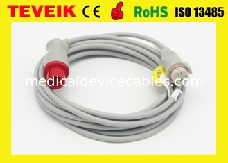 High End Round 6 Pin BD Adapter IBP Cable For Goldway Patient Monitor
