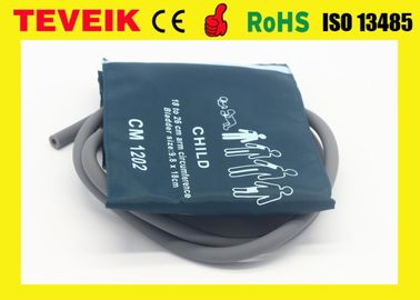 ডাবল পায়ের পাতার মোজাবিশেষ, আর্ম cir18-26cm, নাইলন উপাদান সঙ্গে পুনর্বহাল শিশু চিকিত্সা / শিশু NIBP কফ